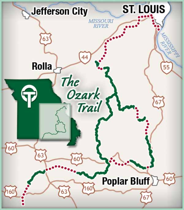 Ozark Trail Map